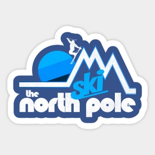 Ski The North Pole Retro 70s Style Tourist Souvenir Sticker